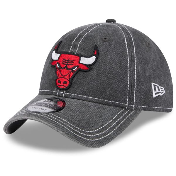 New Era 9Twenty Cap - WASHED Chicago Bulls schwarz