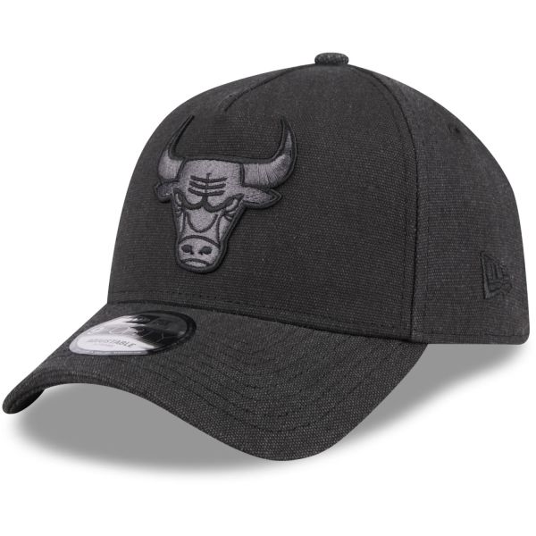 New Era A-Frame Trucker Leinen Cap - Chicago Bulls schwarz