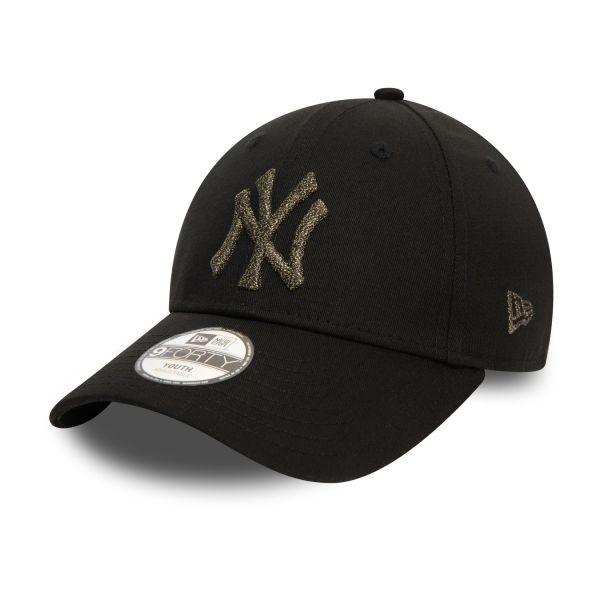 New Era 9Forty Enfants Cap - METALLIC New York Yankees noir