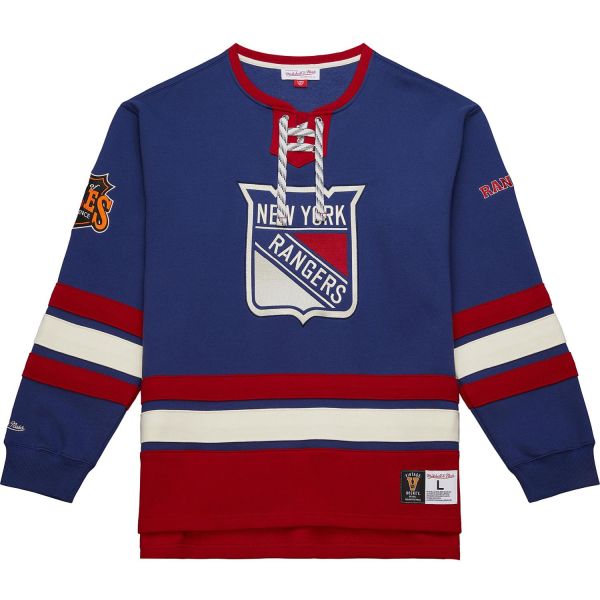 M&N New York Rangers NHL Lace-Up Heritage Hoody