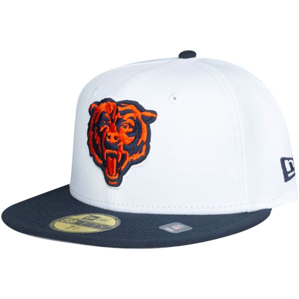 New Era 59Fifty Fitted Cap - Chicago Bears Head weiß