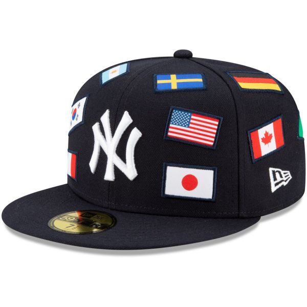 New Era 59Fifty Fitted Cap - FLAGGED New York Yankees navy