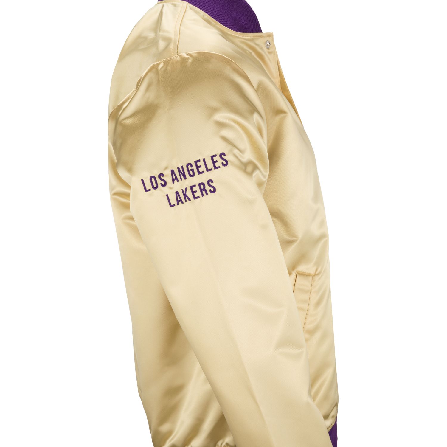 Mitchell & Ness M&N Lightweight Satin Jacket - Los Angeles Lakers Gold