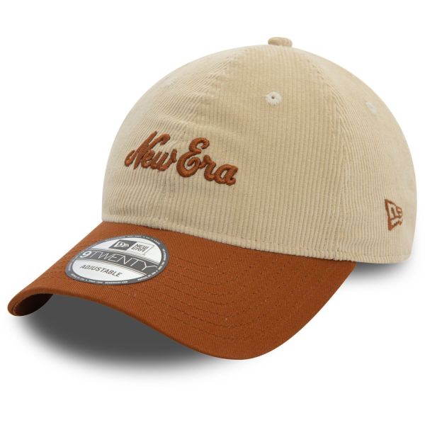 New Era 9Twenty Strapback Cord Cap - SCRIPT beige