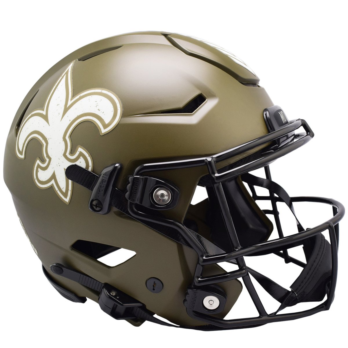 Riddell Authentic Speedflex Helm Salute New Orleans Saints Helme Fan Gear 9935