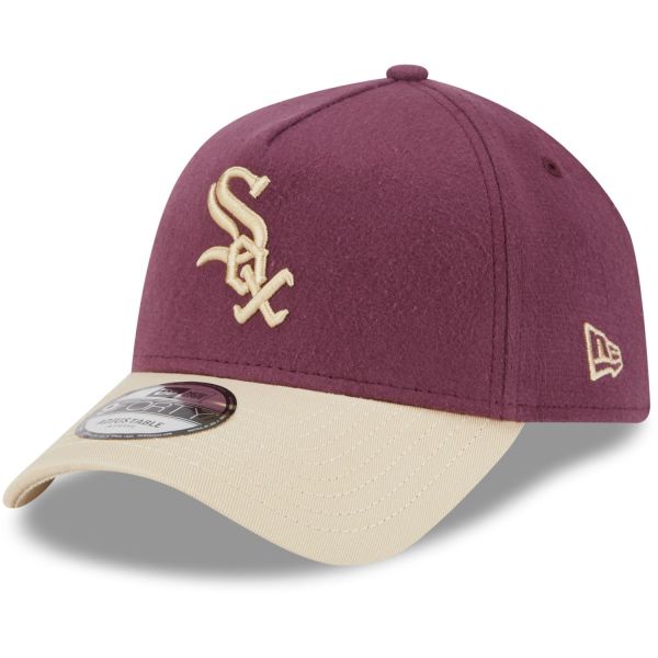 New Era A-Frame 9Forty Cap MOLESKIN Chicago White Sox maroon