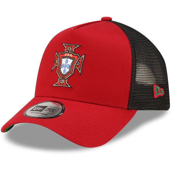 New Era A-Frame Trucker Cap - Portugal Soccer Team red