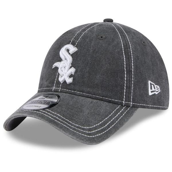 New Era 9Twenty Cap - WASHED Chicago White Sox schwarz