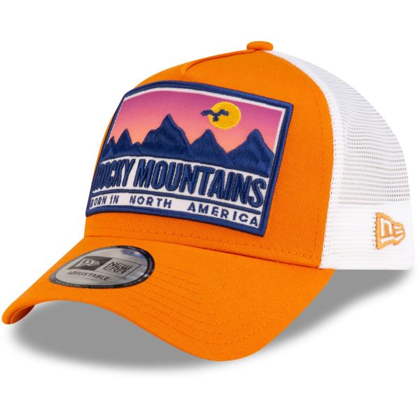 New Era 9Forty A-Frame Trucker Cap - ROCKY MOUNTAINS orange