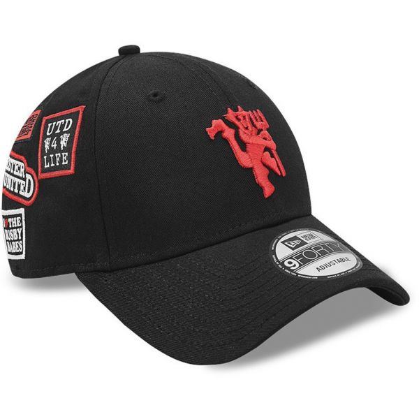 New Era 9Forty Cap - MULTI PATCH Manchester United black