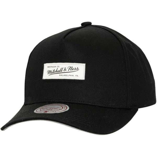 Mitchell & Ness Snapback Cap - Brand Logo Patch schwarz