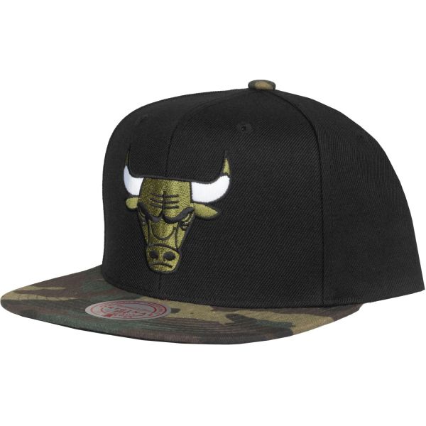 Mitchell & Ness Snapback Cap - CAMO Chicago Bulls schwarz