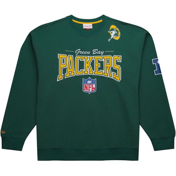 Mitchell & Ness BACKPRINT Pullover Green Bay Packers