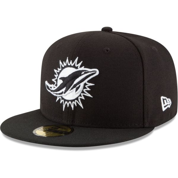 New Era 59Fifty Fitted Cap - BLACK Miami Dolphins