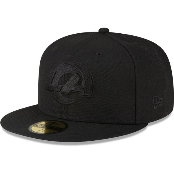 New Era 59Fifty Fitted Cap - ALL BLACK Los Angeles Rams