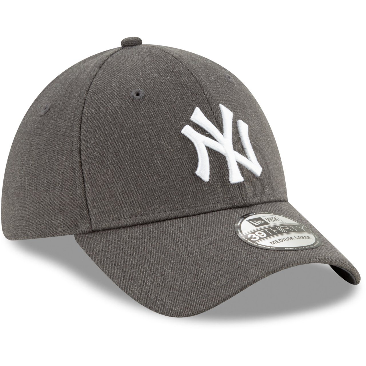 New Era 39Thirty Cap - New York Yankees heather charcoal ...