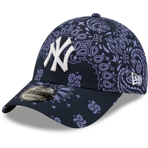 New Era 9Forty Strapback Cap - PAISLEY New York Yankees navy