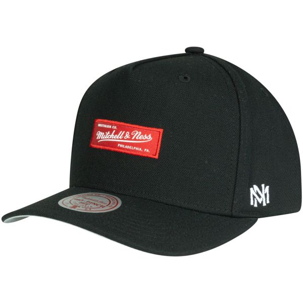 Mitchell & Ness Curved Snapback Cap - Brand Logo schwarz