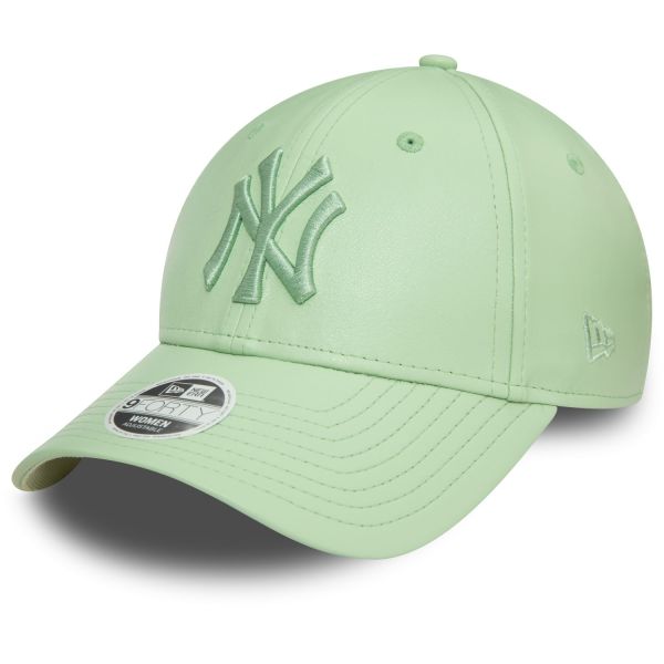 New Era 9Forty Damen Cap - KUNSTLEDER New York Yankees grün