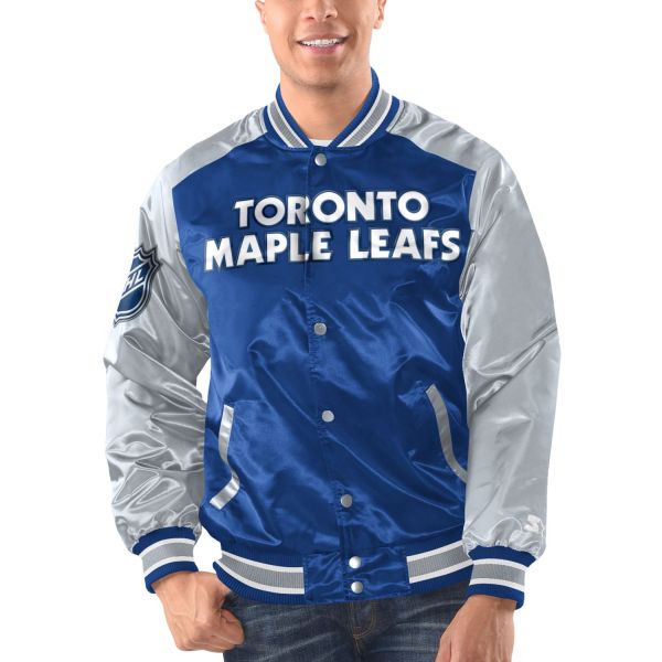 STARTER Toronto Maple Leafs RENEGADE Varsity Satin Veste