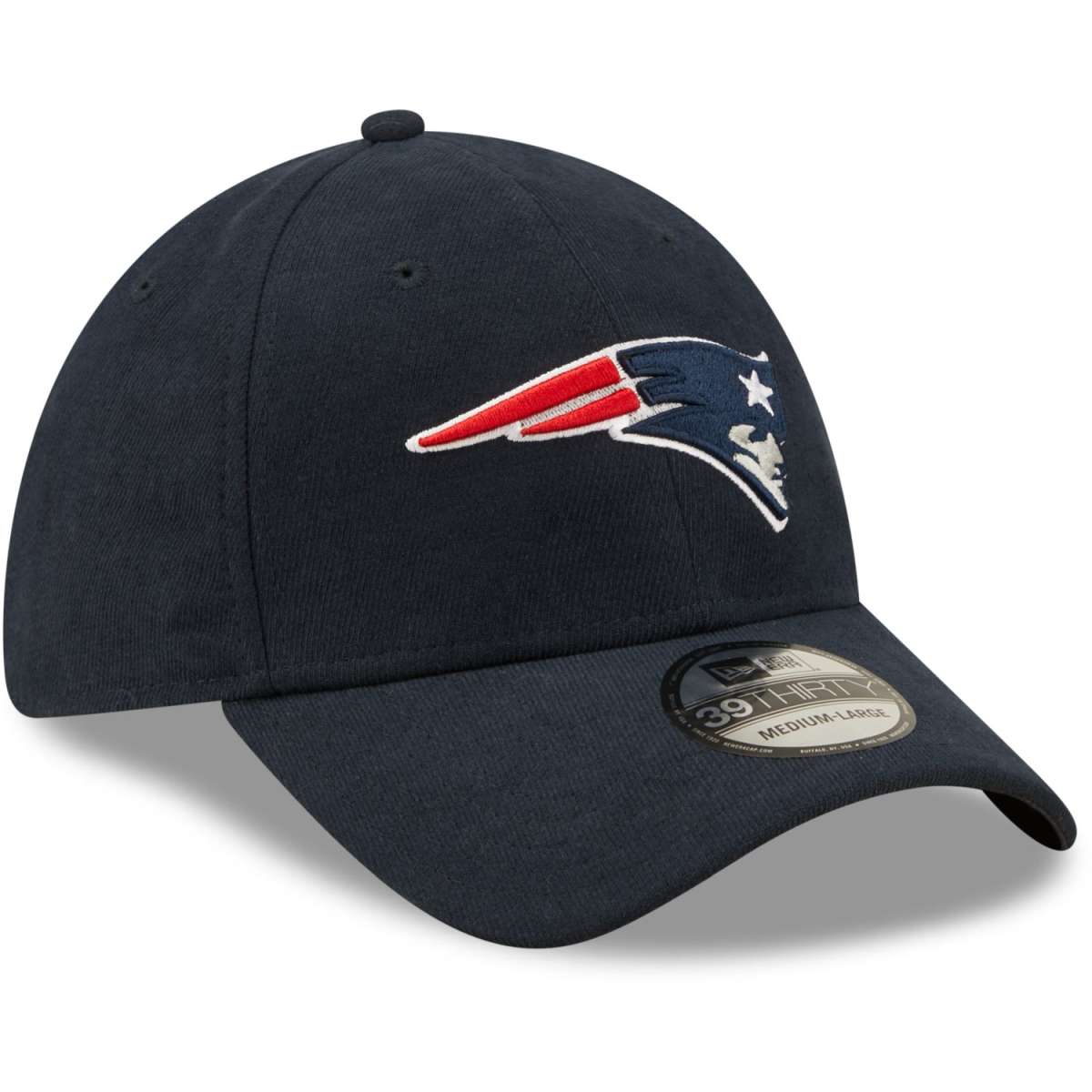 New Era 39Thirty Stretch Cap - New England Patriots navy | Stretch-Fit ...