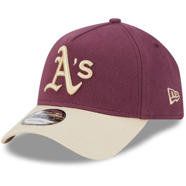 New Era A-Frame 9Forty Cap MOLESKIN Oakland Athletics maroon