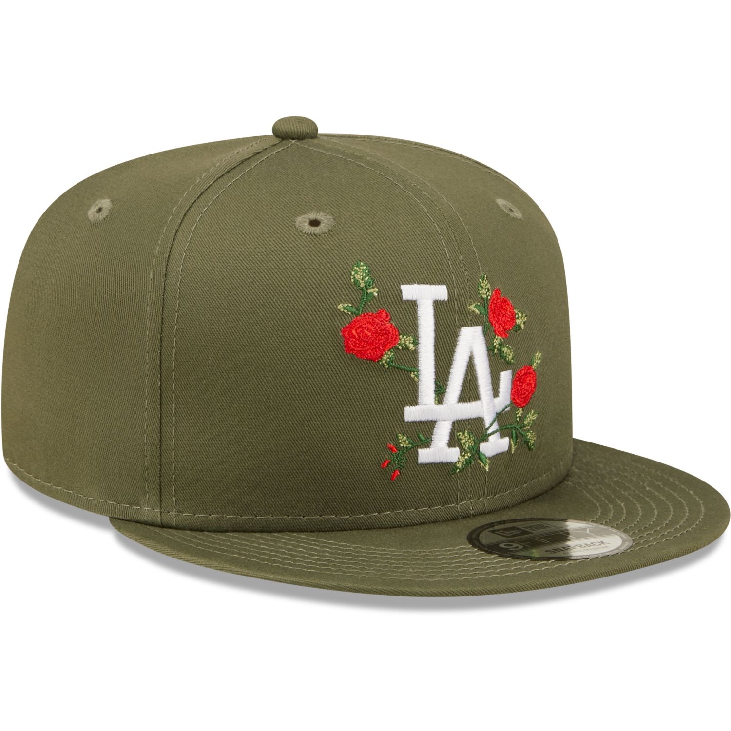Los Angeles Dodgers White Floral 9Fifty New Era Fits Snapback Hat