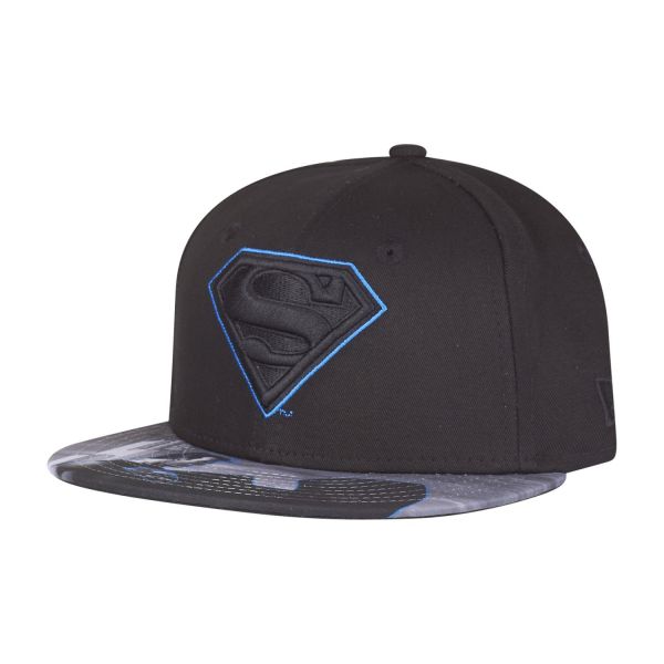 New Era Snapback KIDS Cap - SUPERMAN VISOR schwarz