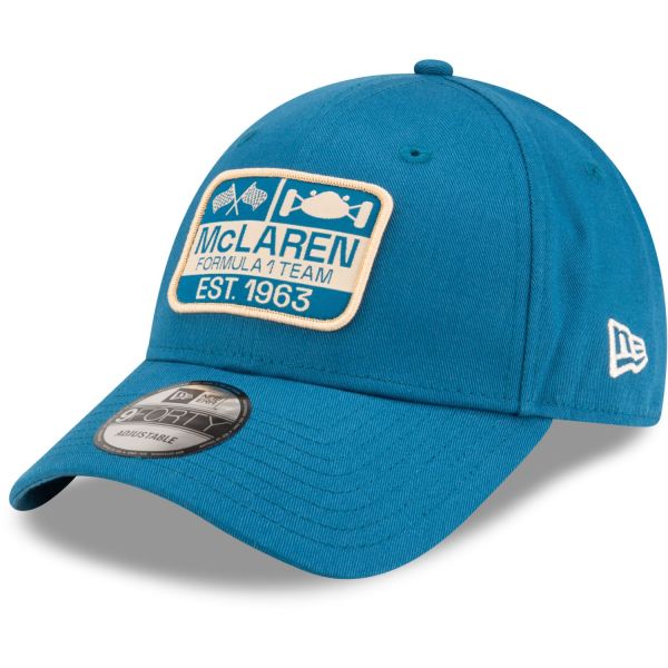 New Era 9Forty Strapback Cap - PATCH McLaren Racing teal