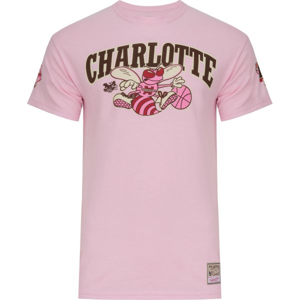 Mitchell & Ness Shirt - SUGAR Charlotte Hornets pink