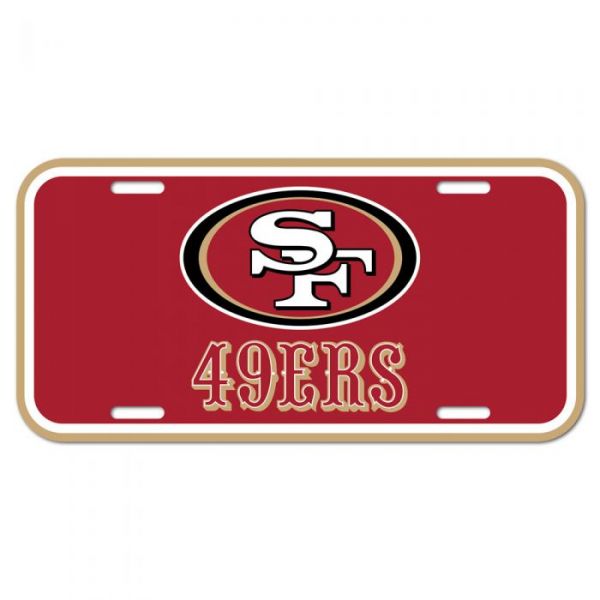 Wincraft Plaque d'immatriculation - San Francisco 49ers