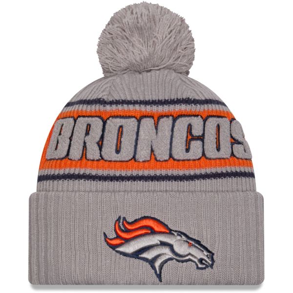 New Era NFL SIDELINE Winter Mütze Denver Broncos grau