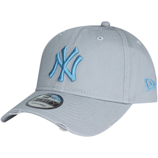 New Era 9Forty Strapback Cap - DISTRESSED NY Yankees gris