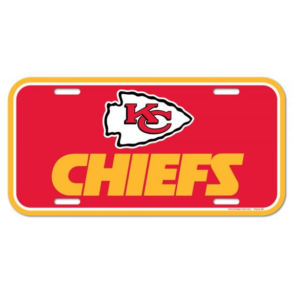 Wincraft NFL License Plate Sign - Kansas City Chiefs