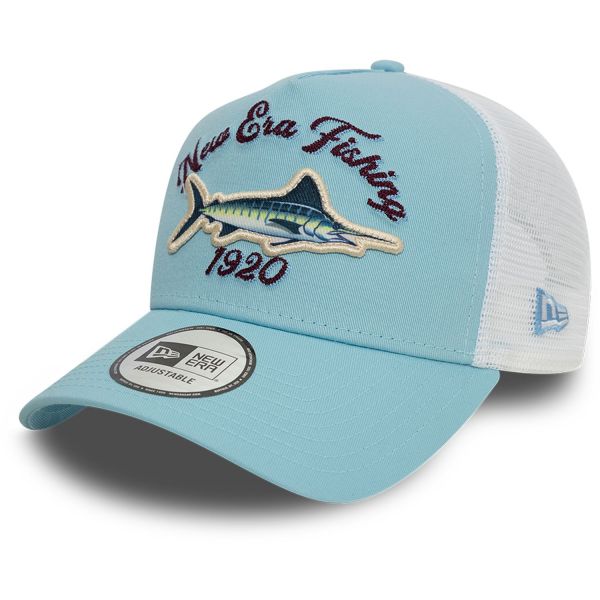 New Era A-Frame Mesh Trucker Cap - FISHING 1920 sky blue