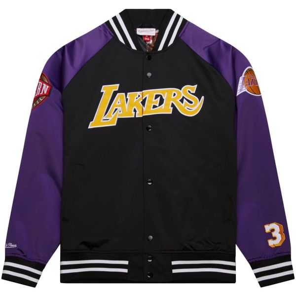 M&N Lightweight Satin Jacke - Los Angeles Lakers M. Johnson