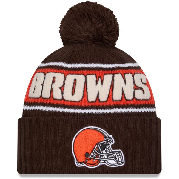 New Era NFL SIDELINE Winter Mütze Cleveland Browns