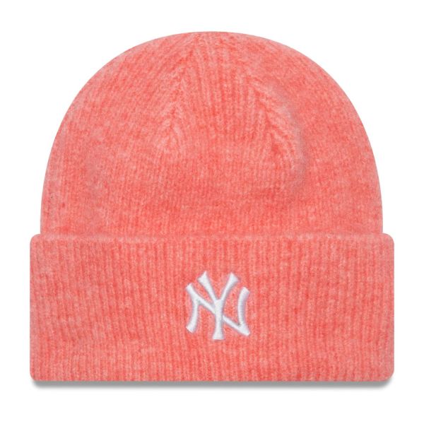 New Era Women's Knit Beanie WIDE CUFF New York Yankees pink