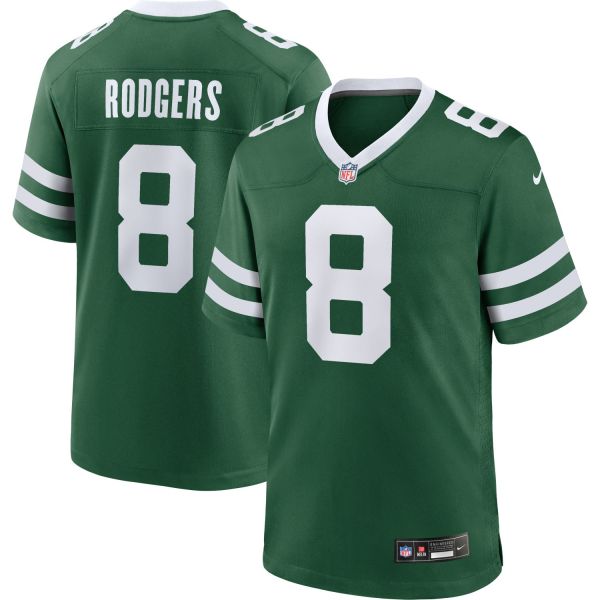 Nike GAME Jersey New York Jets #8 Aaron Rodgers