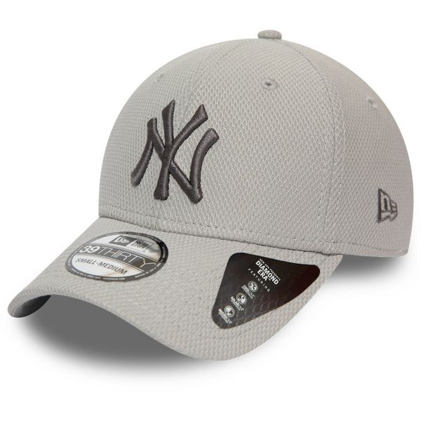 New Era 39Thirty Diamond Cap - New York Yankees grey