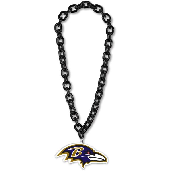 NFL Baltimore Ravens 3D XXL Fanchain Collier