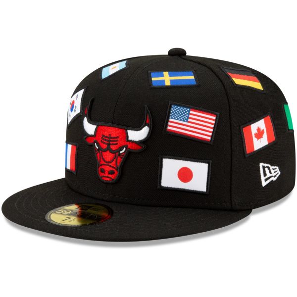 New Era 59Fifty Fitted Cap - FLAGGED Chicago Bulls noir