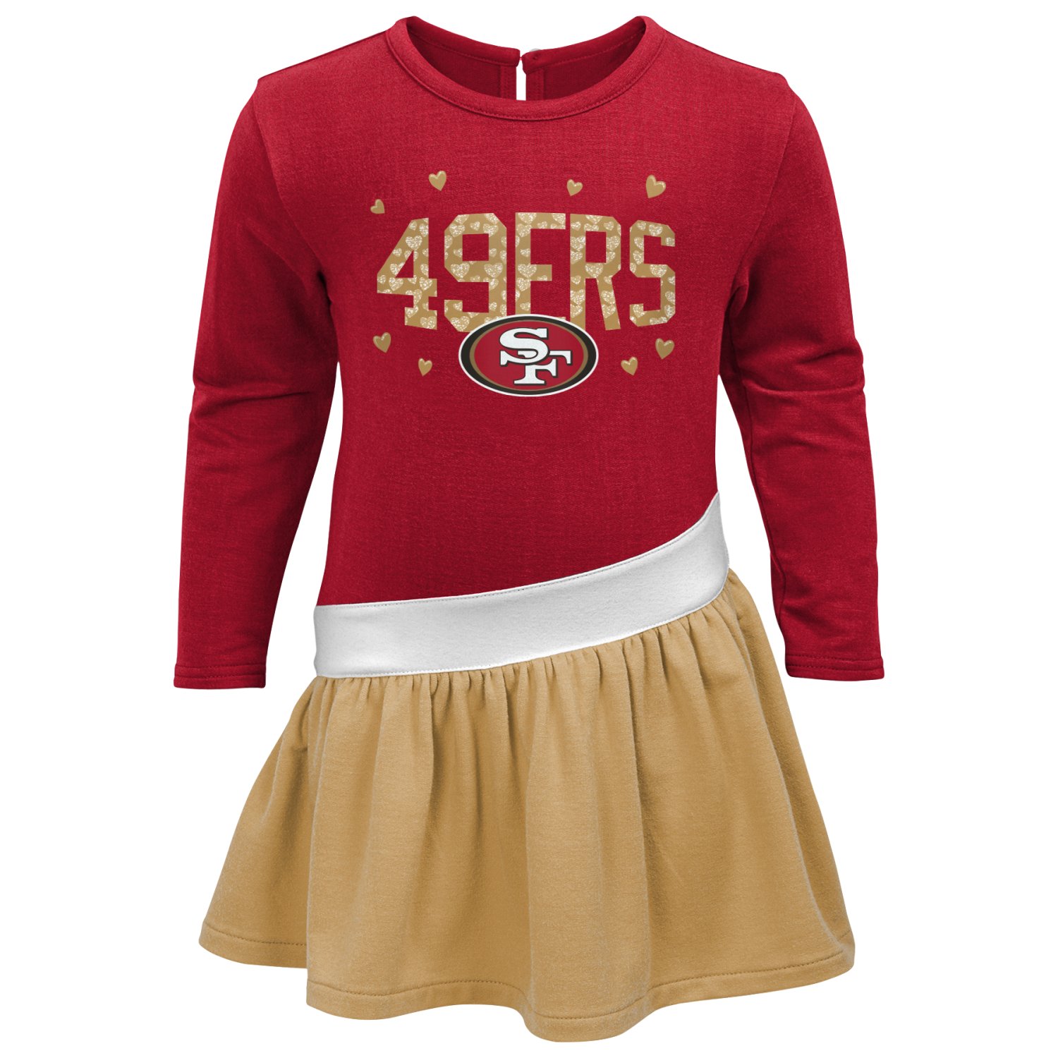 Official San Francisco 49ers Skirts, 49ers Dresses, Womens Sweater Dress,  Girls 49ers Cheerleader Sets