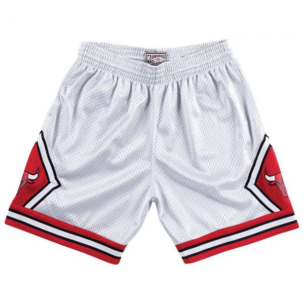 M&N NBA Platinum Swingman Shorts Chicago Bulls weiß