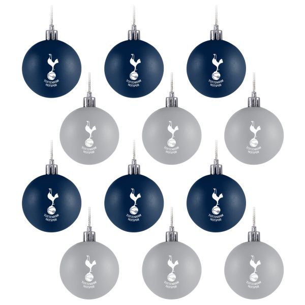 Tottenham Hotspur 12-Set Ensemble Boules de noel