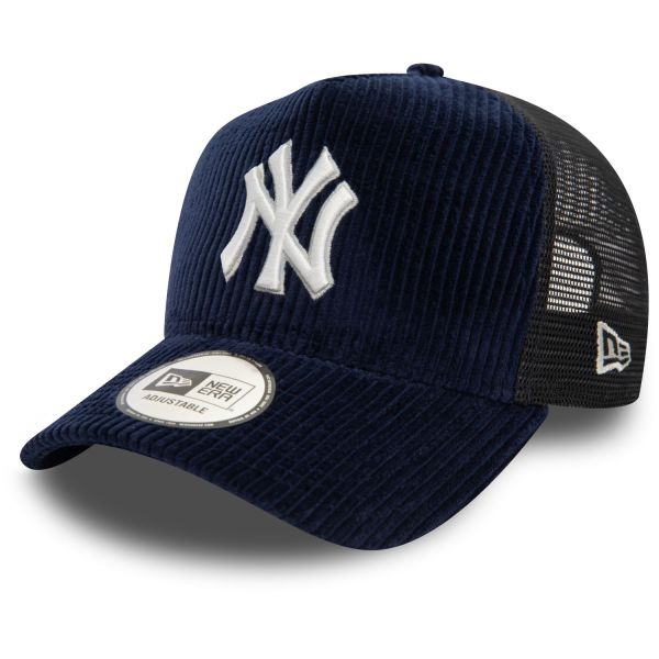 New Era A-Frame Trucker Cap - CORD New York Yankees navy