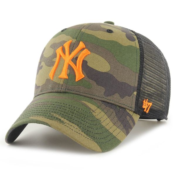 47 Brand Trucker Cap - BRANSON NY Yankees wood camo