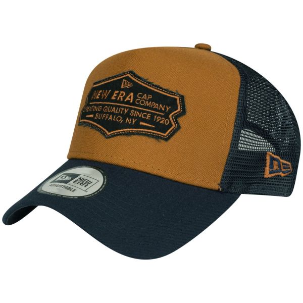 New Era Adjustable A-Frame Trucker Cap - RETRO PATCH