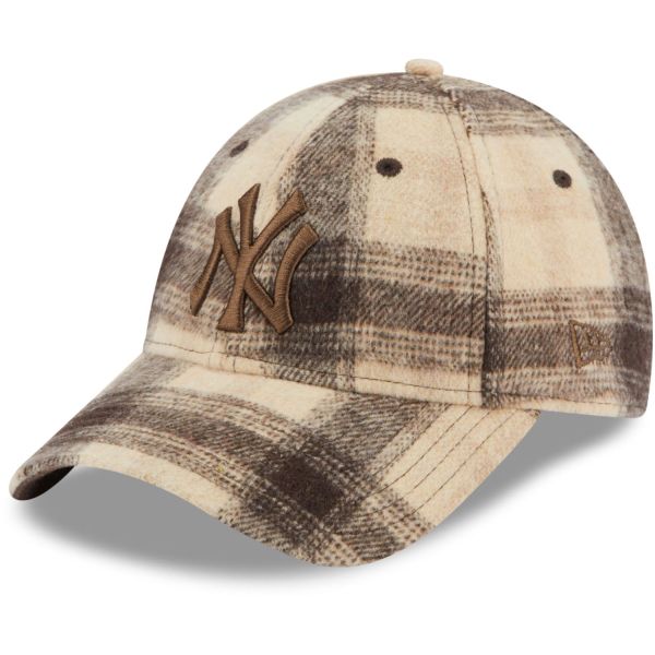 New Era 9Forty Damen Cap - PLAID New York Yankees braun