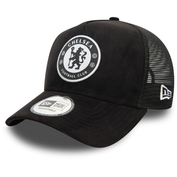 New Era A-Frame Mesh Trucker Cap - SUEDE FC Chelsea schwarz